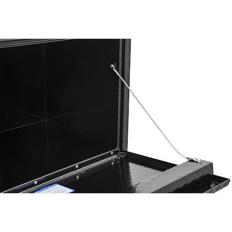 Buyers Products 18x18x30-in Black Steel Underbody Truck Box with Aluminum Door - 1702503