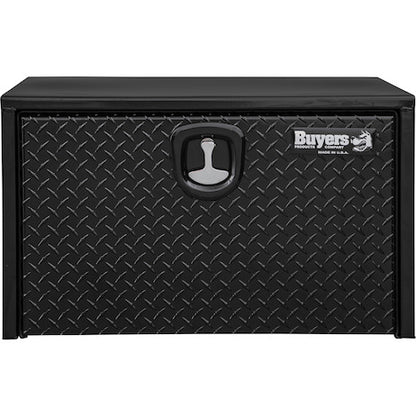 Buyers Products 18x18x30-in Black Steel Underbody Truck Box with Aluminum Door - 1702503