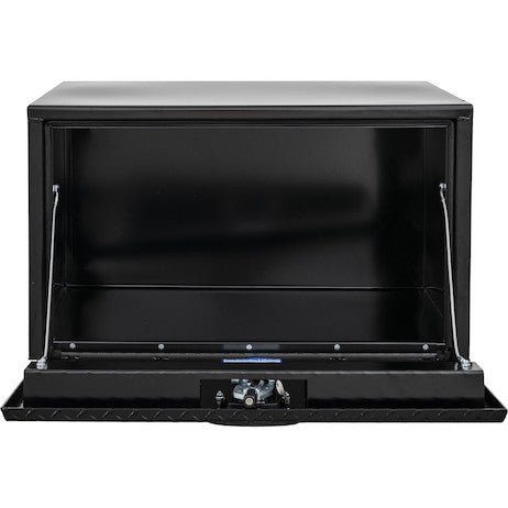 Buyers Products 18x18x30-in Black Steel Underbody Truck Box with Aluminum Door - 1702503