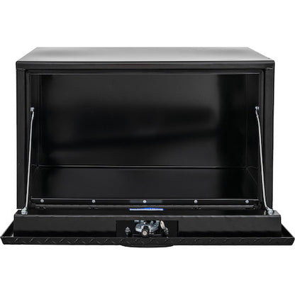Buyers Products 18x18x30-in Black Steel Underbody Truck Box with Aluminum Door - 1702503