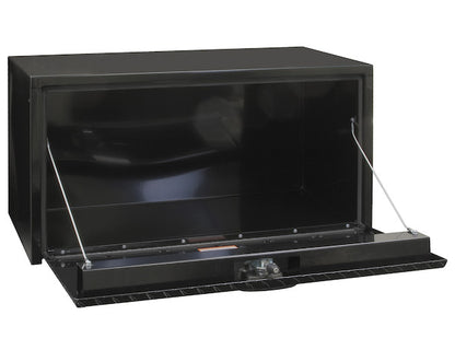 Buyers Products 36-in x 18-in x 18-in Black Steel Underbody Truck Box with Aluminum Door - 1702505
