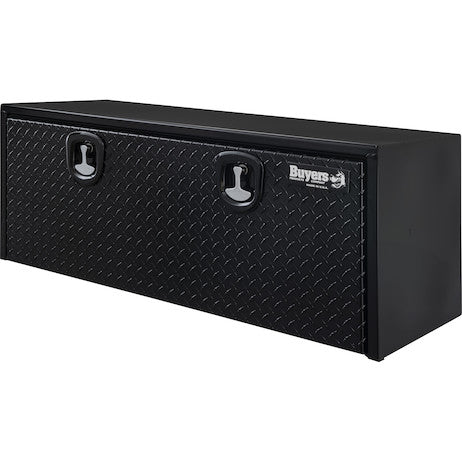 Buyers Products 48-in x 18-in x 18-in Black Steel Underbody Truck Box with Aluminum Door - 1702510