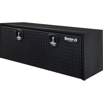 Buyers Products 48-in x 18-in x 18-in Black Steel Underbody Truck Box with Aluminum Door - 1702510