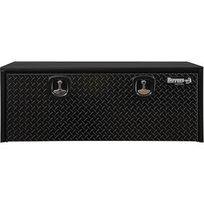 Buyers Products 48-in x 18-in x 18-in Black Steel Underbody Truck Box with Aluminum Door - 1702510