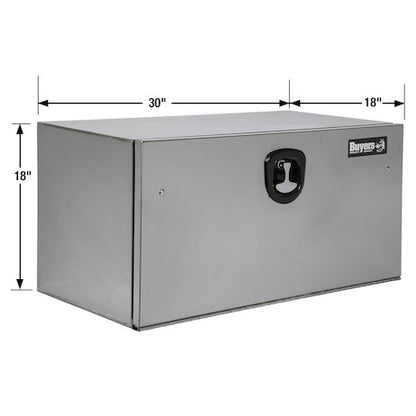 Buyers Products 18x18x30 Stainless Steel Truck Box with Stainless Steel Door with Mirror-Finish Box and Door - 1702653