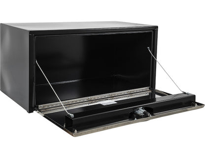 Buyers Products 30-in x 24-in x 24-in Black Steel Truck Box with Stainless Steel Door - 1704703
