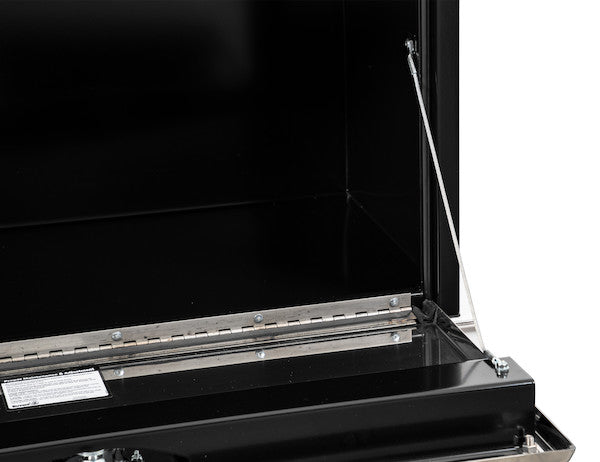 Buyers Products 30-in x 14-in x 16-in Black Steel Truck Box with Stainless Steel Door - 1703703