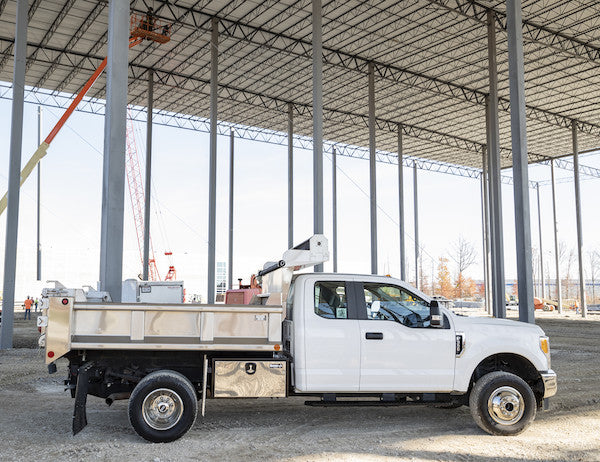 Buyers Products 48-in x 24-in x 24-in Black Steel Truck Box with Stainless Steel Door - 1704710