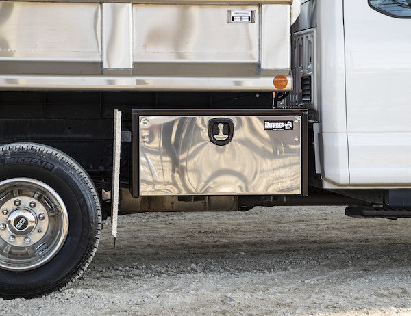 Buyers Products 18x18x60-in Black Steel Truck Box with Stainless Steel Door - 1702715