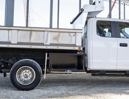 Buyers Products 18x18x48-in Black Steel Truck Box with Stainless Steel Door - 1702710