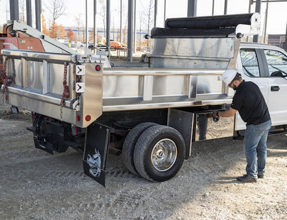 Buyers Products 72-in x 18-in x 18-in Black Steel Truck Box with 2 Stainless Steel Doors - 1702725