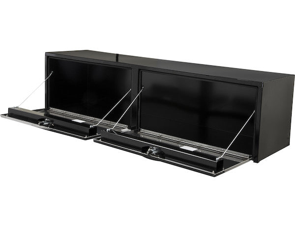 Buyers Products 72-in x 18-in x 18-in Black Steel Truck Box with 2 Stainless Steel Doors - 1702725