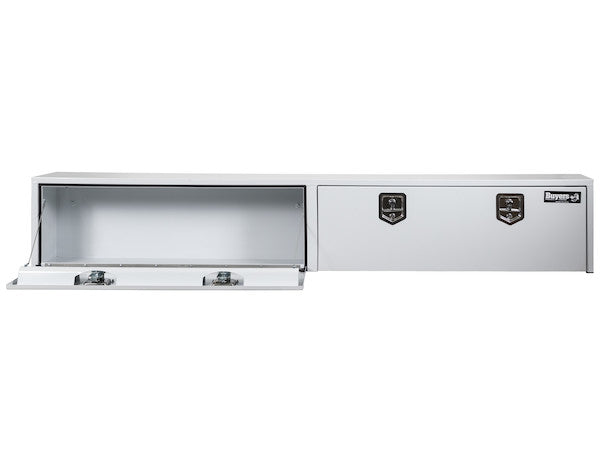 Buyers Products 96-in x 16-in x 13-in White Steel Topsider Truck Box - 1702860