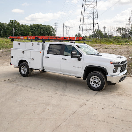 Buyers Products 18x16x96-in White Steel Topsider Truck Box - 1702920