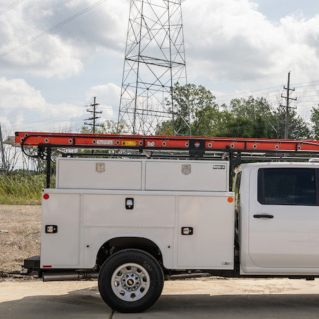 Buyers Products 18x16x96-in White Steel Topsider Truck Box - 1702920