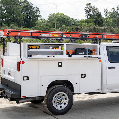 Buyers Products 18x16x96-in White Steel Topsider Truck Box - 1702920