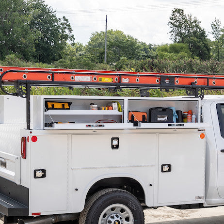 Buyers Products 18x16x96-in White Steel Topsider Truck Box - 1702920