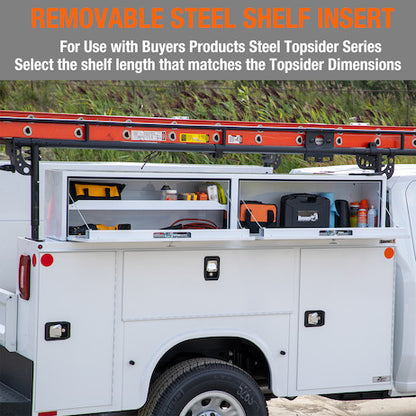 Buyers Products 18x16x96-in White Steel Topsider Truck Box - 1702920