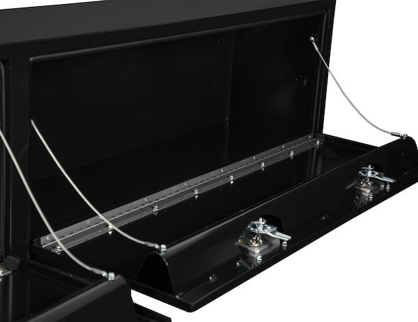 Buyers Products 96-in x 16-in x 13-in Black Steel Topsider Truck Box - 1702960