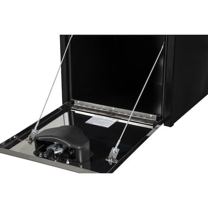Buyers Products 18-in x 18-in x 18-in Black Steel Truck Box with Stainless Steel Door - 1702965