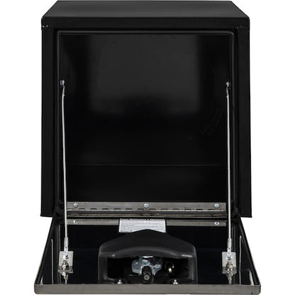 Buyers Products 18-in x 18-in x 18-in Black Steel Truck Box with Stainless Steel Door - 1702965