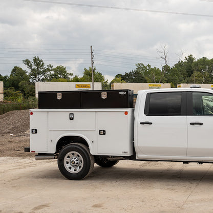 Buyers Products 18x16x90-in Black Steel Topsider Truck Box - 1703000