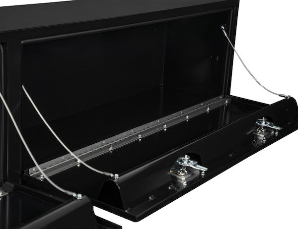 Buyers Products 96-in x 18-in x 16-in Black Steel Topsider Truck Box - 1703020