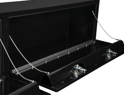 Buyers Products 96-in x 18-in x 16-in Black Steel Topsider Truck Box - 1703020