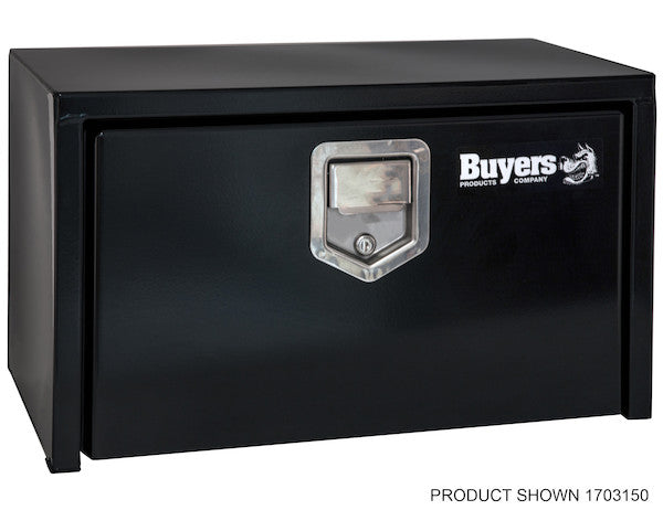 Buyers Products 24-in x 14-in x 12-in Black Steel Underbody Truck Box - 1703150