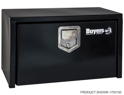 Buyers Products 24-in x 14-in x 12-in Black Steel Underbody Truck Box - 1703150