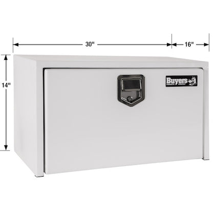 Buyers Products 30-in x 14-in x 16-in White Steel Underbody Truck Box - 1703203