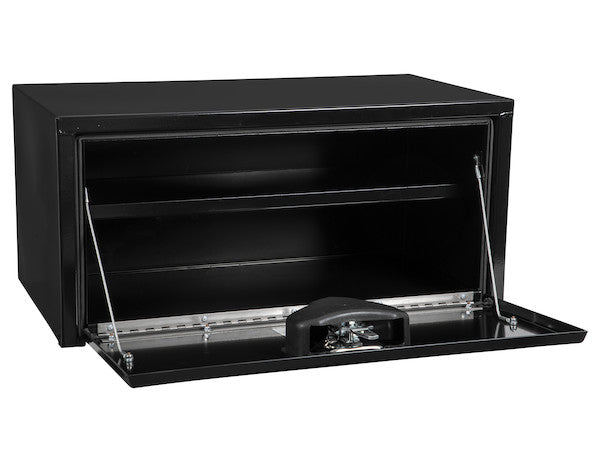 Buyers Products 14x16x30-in Black Steel Underbody Truck Box with Built-In Shelf - 1703304