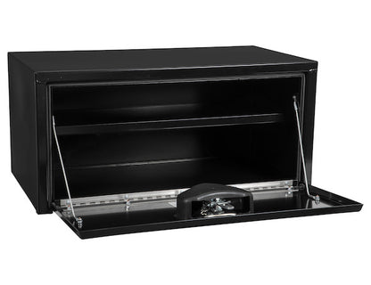Buyers Products 14x16x30-in Black Steel Underbody Truck Box with Built-In Shelf - 1703304