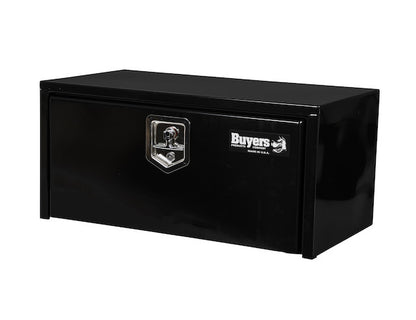 Buyers Products 14x16x30-in Black Steel Underbody Truck Box with Built-In Shelf - 1703304