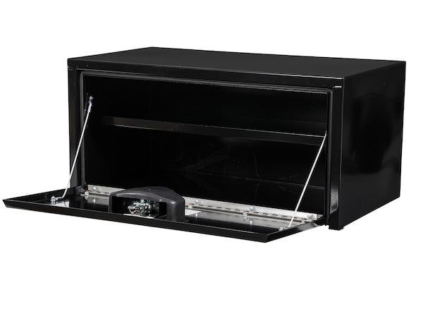 Buyers Products 14x16x30-in Black Steel Underbody Truck Box with Built-In Shelf - 1703304