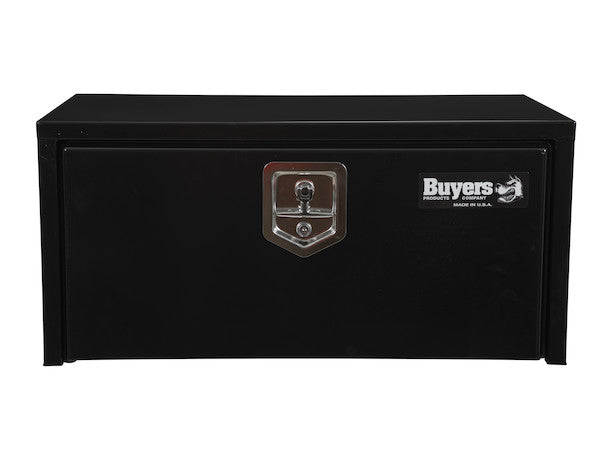 Buyers Products 14x16x30-in Black Steel Underbody Truck Box with Built-In Shelf - 1703304