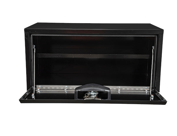 Buyers Products 14x16x30-in Black Steel Underbody Truck Box with Built-In Shelf - 1703304
