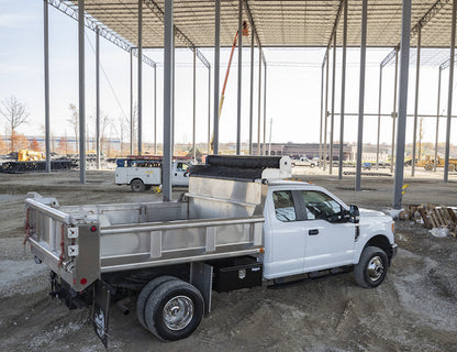 Buyers Products 14x16x30-in Black Steel Underbody Truck Box with Built-In Shelf - 1703304