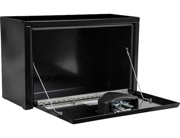 Buyers Products 15x10x24-in Black Steel Underbody Truck Box with T-HANDLE - 1703312