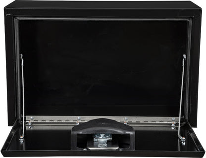 Buyers Products 15x10x24-in Black Steel Underbody Truck Box with T-HANDLE - 1703312