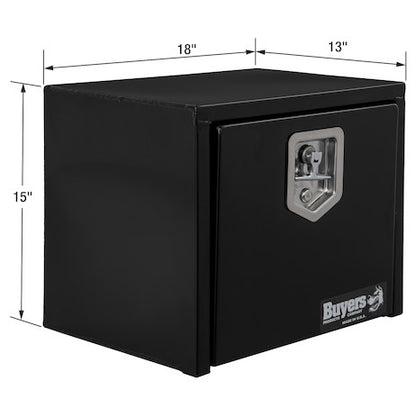 Buyers Products 15x13x18-in Black Steel Underbody Truck Box - 1703321