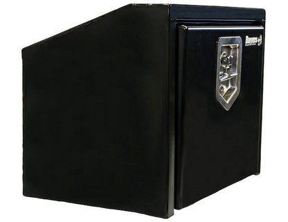 Buyers Products 18-in x 14-in x 12-in Black Steel Underbody Truck Box with Slanted Back - 1703351