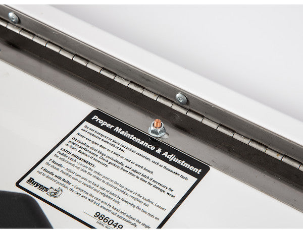 Buyers Products 30-in x 14-in x 16-in White Steel Underbody Truck Box - 1703404