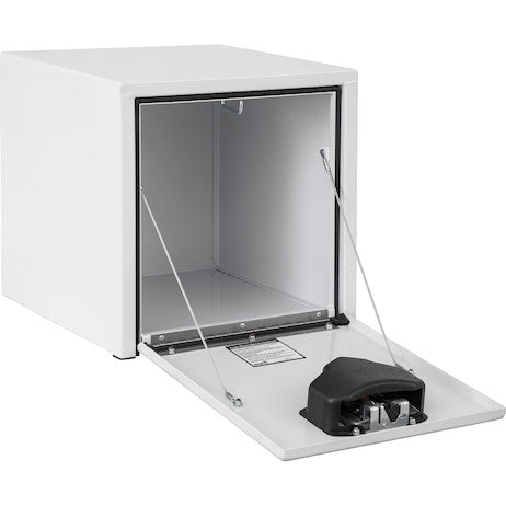 Buyers Products 18x18x18-in White Steel Underbody Truck Box with Paddle Latch - 1703495