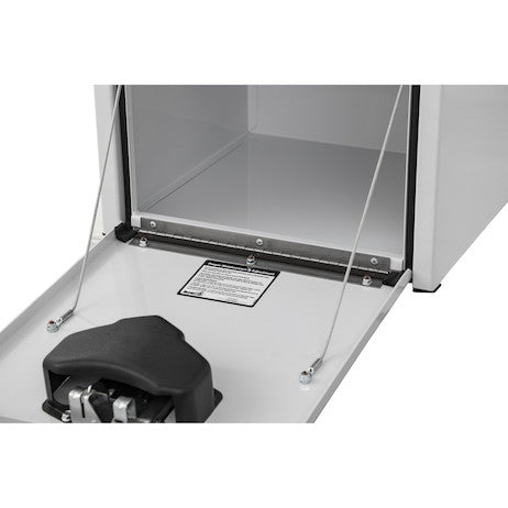 Buyers Products 18x18x18-in White Steel Underbody Truck Box with Paddle Latch - 1703495