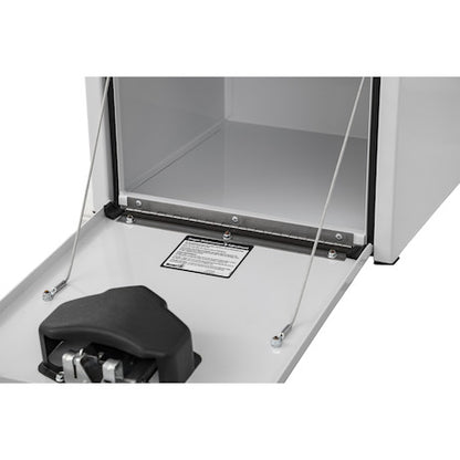Buyers Products 18x18x18-in White Steel Underbody Truck Box with Paddle Latch - 1703495