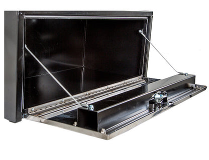 Buyers Products 14x16x24-in Black Steel Truck Box with Stainless Steel Door - 1703700