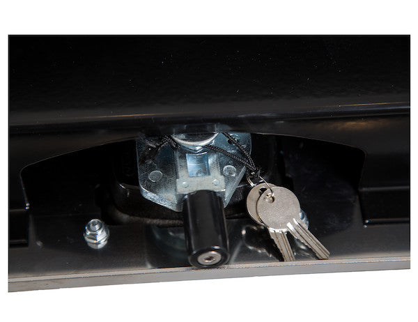 Buyers Products 48-in x 24-in x 24-in Black Steel Truck Box with Stainless Steel Door - 1704710