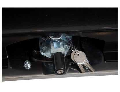 Buyers Products 24x24x60-in Black Steel Truck Box with Stainless Steel Door - 1704715