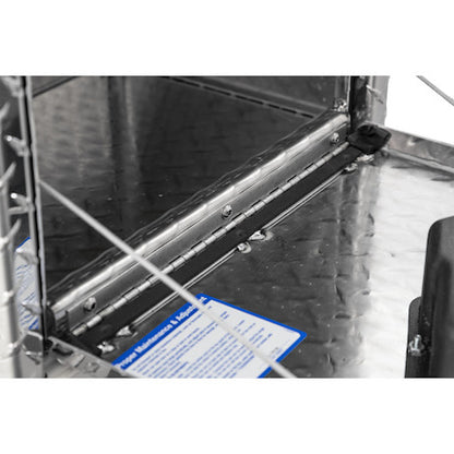 Buyers Products 14/10.74x12x18-in Diamond Tread Aluminum Underbody Truck Box with Slanted Back - 1705163